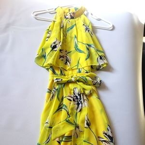 Yellow flower dress